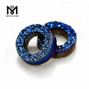 Großhandel blaue Farbe Reifenform natürlichen Druzy Achat Stein