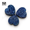 Natürliche Druzy-Herzform 12 x 12 mm blauer Druzy-Achat-Stein lose