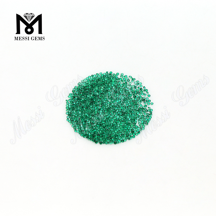 1,25 mm 2 mm Natürlicher Smaragd aus Kristall im Rundschliff