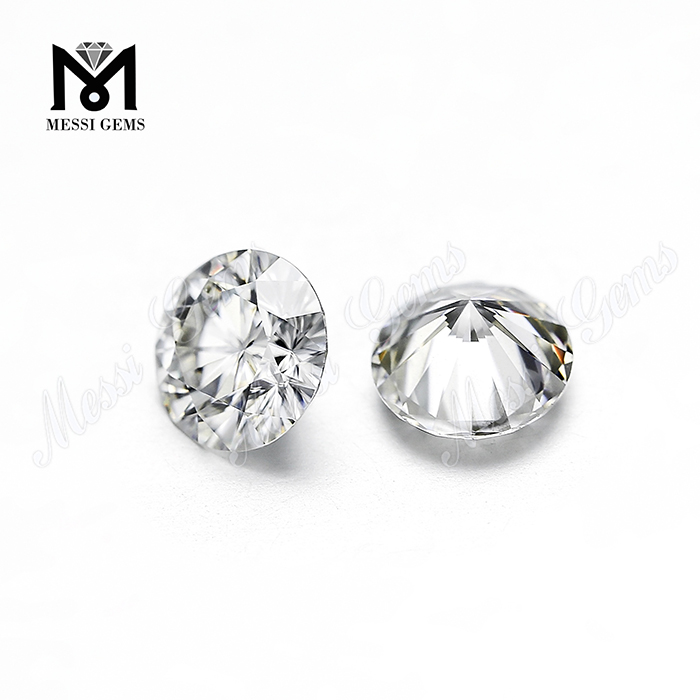 Runde Form synthetische weiße Moissanit-Diamanten 1 Karat