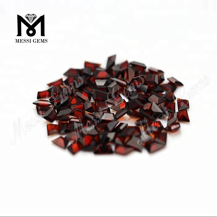 Hochwertiger natürlicher roter Granat lose Steine ​​in Tapper-Form