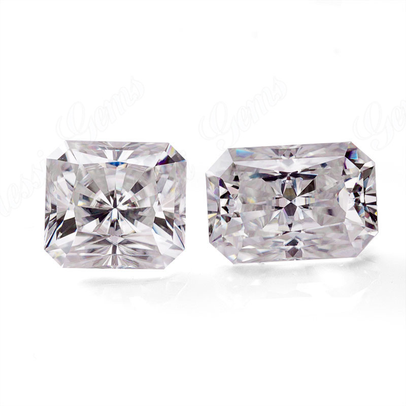 Wuzhou Großhandel, 9 x 11 mm, achteckiger, strahlender, weißer Moissanit-Diamant, lose