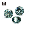 Loser Moissanite-Diamant, runder Brillantschliff, 5 mm Edelstein, grüner Moissanite, rau