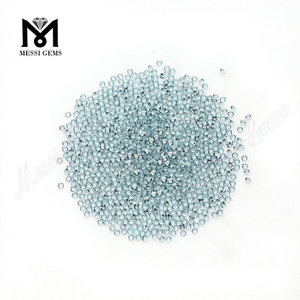 Hochwertige blaue Farbe, kleine Größe, rund, 1,5 mm Glasstein