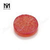 Druzy Steinperlen Runde Form Rote Farbe Natürliche Druzy Achat Edelsteine ​​MG-DR027