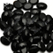Großhandel gute Qualität 13 * 18 ovaler Edelstein natürlicher schwarzer Achat