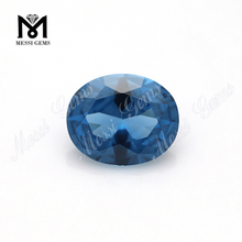 AAA-Qualität Nr. 120 oval facettierte blaue Steine ​​lose Spinell-Edelsteine ​​zum Verkauf