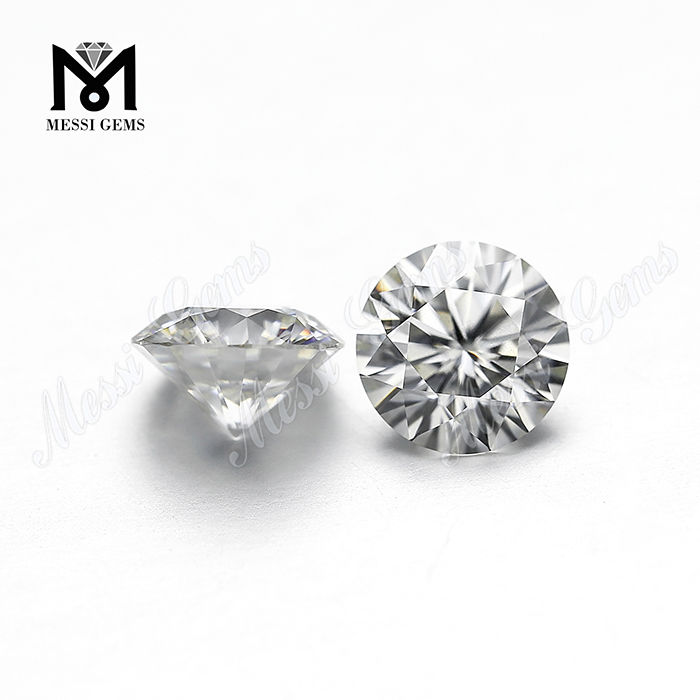 1 Karat Moissanit-Diamant, runde Form, 6,5 mm 