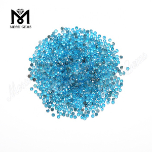 maschinengeschliffene 1,5 mm blaue Farbe lose natürliche Apatit-Edelsteine