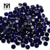 Wuzhou Stock Factory Runde 7 mm synthetischer 34 # blauer Korund-Edelstein