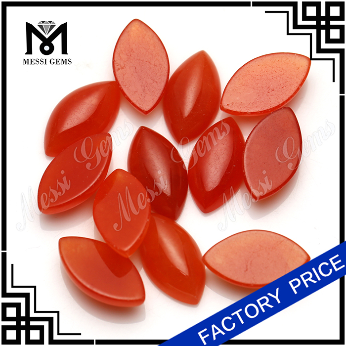 Rote malaysische Jade natürliche Edelsteine ​​rote Jadesteine ​​in Cabochon