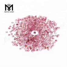Lose runde Form 1,4 mm natürliche rosa Chalcedon-Turmalin-Edelsteine