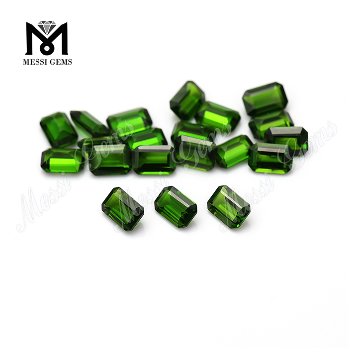 Heißer Verkaufs-Qualitäts-Smaragdschliff-Chromdiopsid-natürlicher Edelstein
