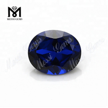 Großhandelspreis, ovaler Schliff, 10 x 12 mm, synthetische 113# blaue Spinell-Edelsteine