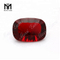 Wuzhou Fabrikpreis Lapidary Art Kissen Konkav geschnittene rote Farbe Glassteine