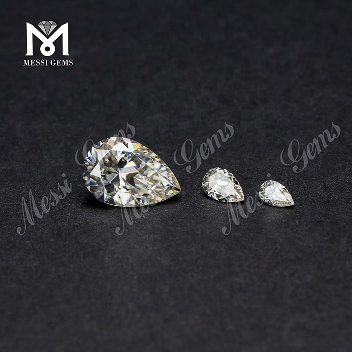 Birnenform DEF Weiße Wuzhou-Moissanit-Diamant-Edelsteine