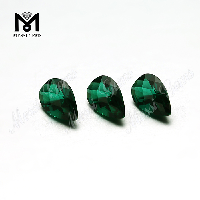 Top maschinell geschliffener Smaragd-Edelstein in Birnenform Smaragdstein