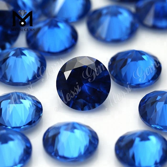 Synthetischer Edelstein blau 10,0 mm 119 # Spinellsteine