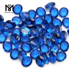 Ovale Form, 9 x 11 mm, maschinell geschnittener synthetischer 120# blauer Spinellstein