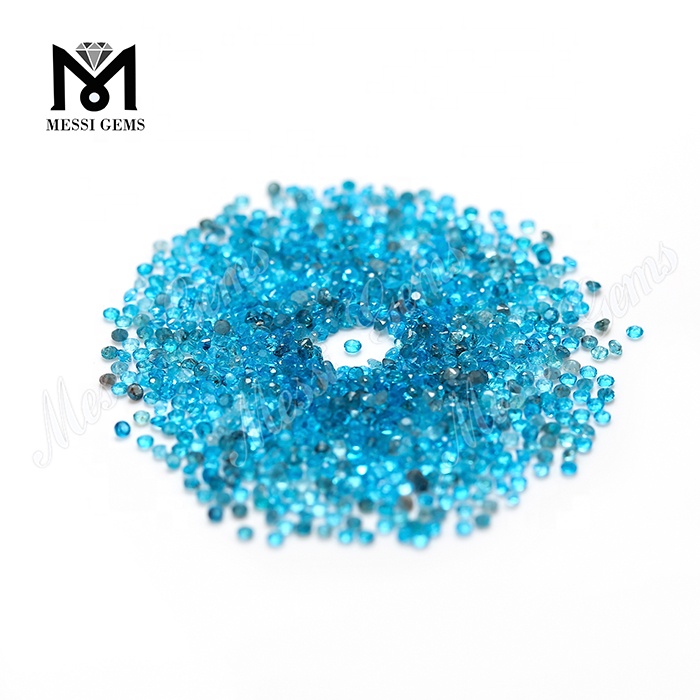 maschinengeschliffene 1,5 mm blaue Farbe lose natürliche Apatit-Edelsteine
