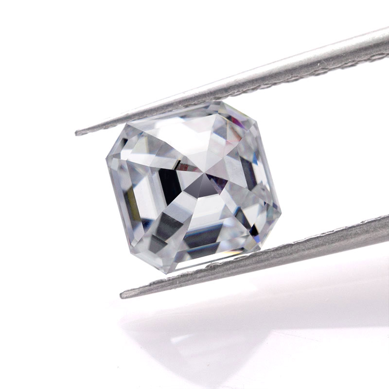 Lose Diamant-Edelsteine, Moissanit-Diamant im Asscher-Schliff für Ehering