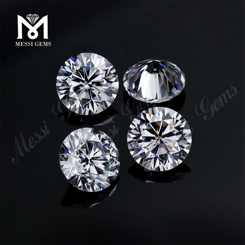 4ct Moissanit-Diamant, loser Preis, China DEF, runder Moissanit-Diamant im Brillantschliff, superweiß