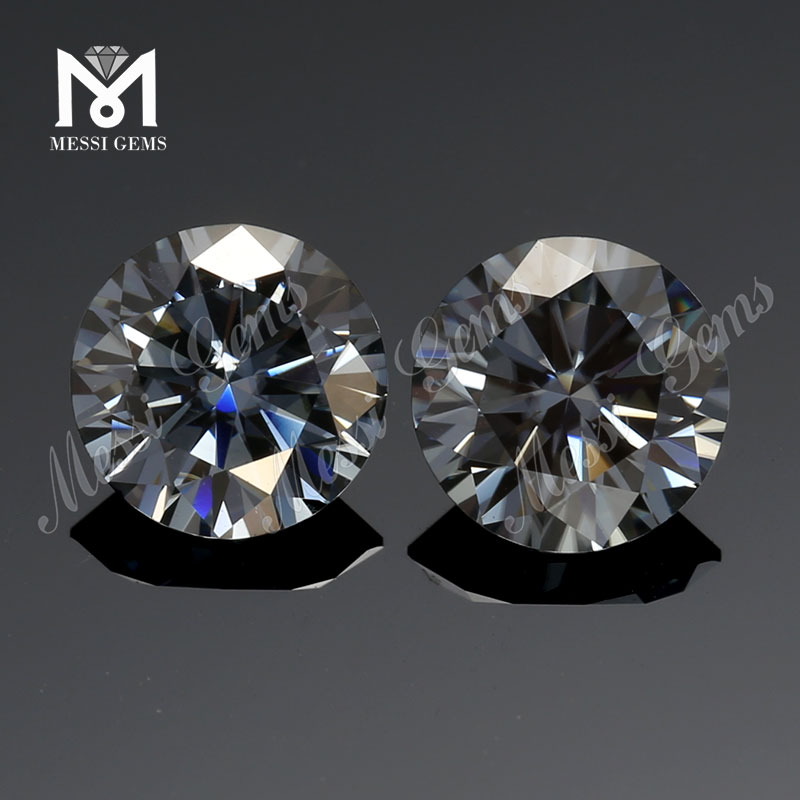 Großhandelspreis zum Großhandelspreis: 8 mm, 2 Karat, loser grauer Moissanit-Diamant