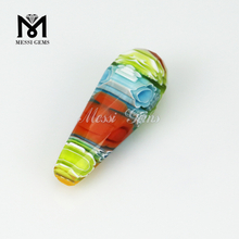 Tropfenformen mit verschiedenen Farben Murano Frostperle Millefiorie
