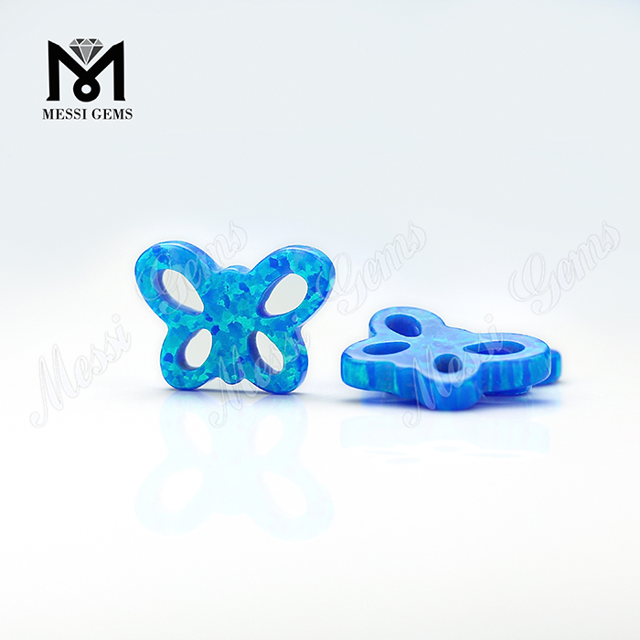 China-Großverkauf-Schmetterlings-blauer Opal für Schmuck-synthetischen Opal