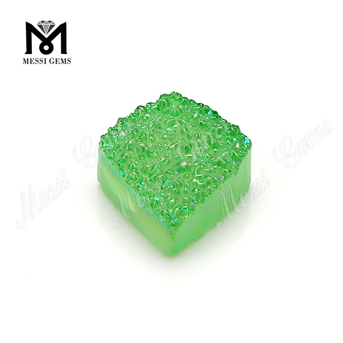 Hochwertige natürliche Druzy-Edelsteine, grüner Druzy-Stein für die Schmuckherstellung