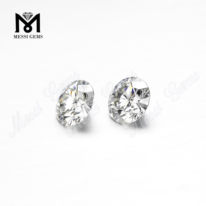Runde Form synthetische weiße Moissanit-Diamanten 1 Karat