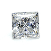 Nahezu farbloser weißer Moissanit-Diamant im Prinzessschliff im Großhandel