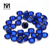Großhandel maschinell geschnittener runder 1,25 mm 112 # synthetischer blauer Spinell-Edelstein