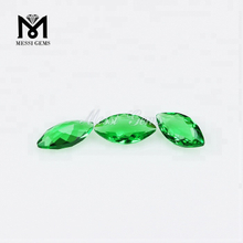 Lose Edelsteine ​​im Marquise-Schliff, 4 x 8 mm, smaragdfarbener Glasstein