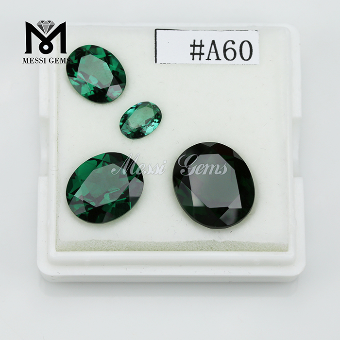 Edelsteine ​​in großer Größe, ovale Form, 12 x 14 Glas-Nanosital-Edelstein