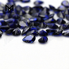 Großhandelspreis im Birnenschliff, 7 x 10 mm, 34# blauer Saphir, synthetischer Korundstein