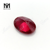 Ovale maschinengeschliffene rote Rubin-Edelsteine ​​Synthetische künstliche Rubine für die Schmuckherstellung