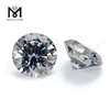 Grauer runder synthetischer 6,5 mm grauer Moissanit-Diamantstein im Brillantschliff für Ring