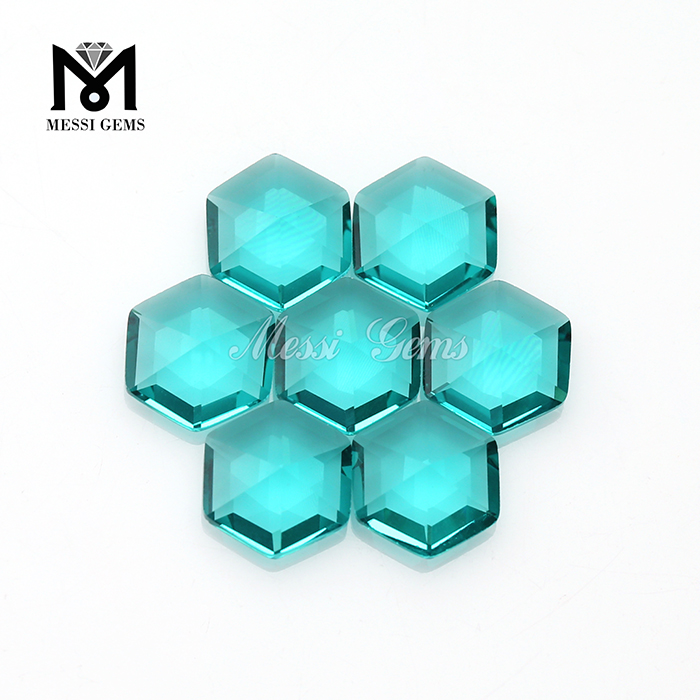 Neupreis 10*10 Hexagon Form synthetische Glas lose Edelsteine