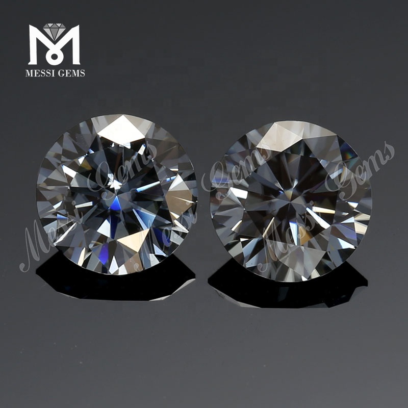 Großhandel mit Moissanit-Diamant, rund, 11 mm, grau, synthetischer Moissanit, loser Stein, Preis