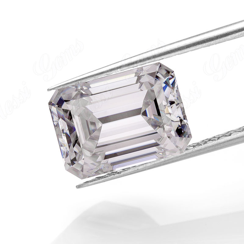 Smaragdschliff-Moissanit-Diamant 1 Karat China synthetischer Moissanit-Fabrikpreis
