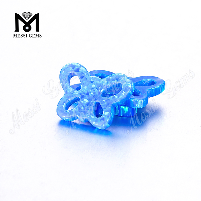 China-Großverkauf-Schmetterlings-blauer Opal für Schmuck-synthetischen Opal