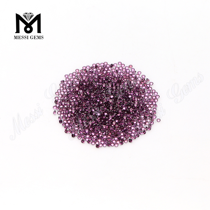 1,75 mm kleiner natürlicher violetter Granatstein Natürlicher Granat