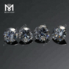 1 Karat Moissanit-Diamantsteine, runder, grauer Moissanit im Brillantschliff