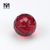 Großhandelspreis Ruby Round Ball 12.0mm facettierte Glasedelsteine