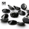 Heißer Verkaufs-Halbedelstein-ovale Form 8x10mm schwarzer Achat-Stein