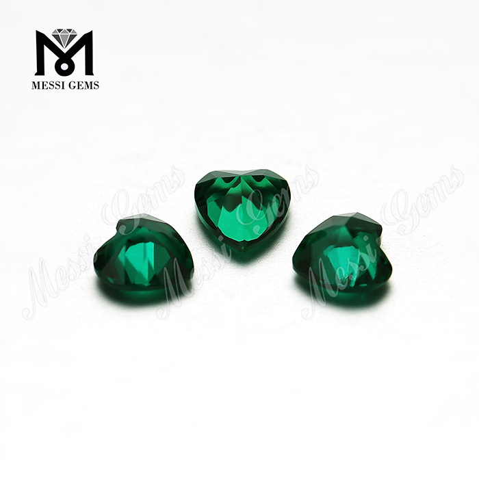Großhandel erstellt Smaragd Herzform Smaragd Preis pro Karat