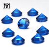 Runder 10 mm blauer Nanostein im Brillantschliff, synthetischer Nano-Edelstein