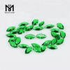 Lose Edelsteine ​​im Marquise-Schliff, 4 x 8 mm, smaragdfarbener Glasstein
