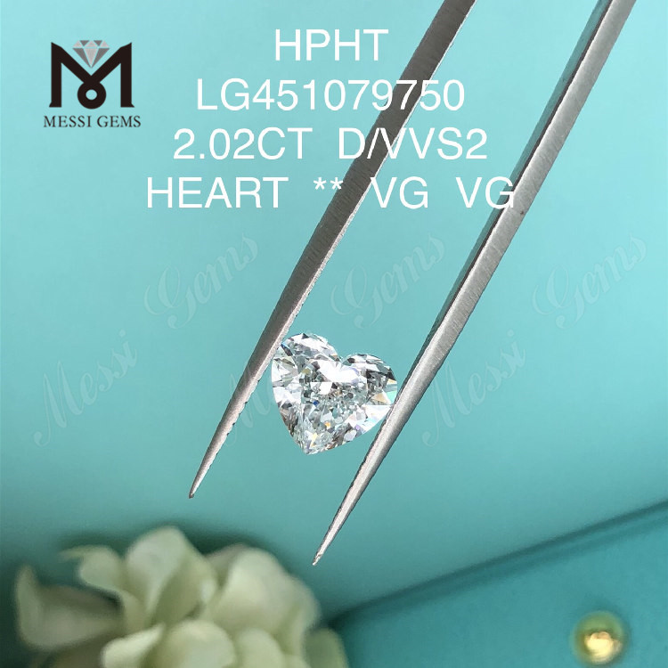 2,02 Karat D VVS2 HEART BRILLIANT HTHP-Labordiamanten